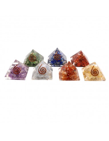 Pacco di Piramidi Orgonite 7 Chakras