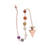 Conical Copper Pendulum with Chakras (COB10)