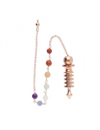 Pendolo Isis di Rame con Chakras (COB11)