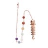 Copper Isis Pendulum with Chakras (COB11)