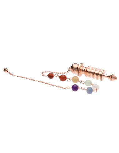 Pendule Isis en cuivre avec chakras...