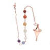Conical Copper Pendulum with Chakras (COB12)