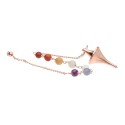 Conical Copper Pendulum with Chakras (COB12)
