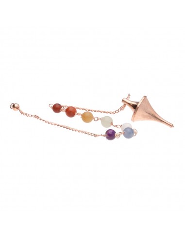 Pendolo Conico di Rame con Chakras...