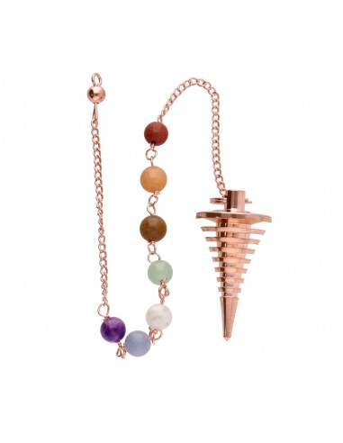 Pendolo Conico di Rame con Chakras...