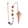 Pêndulo Cónico de Cobre com Chakras (COB14)