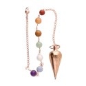 Péndulo Cónico de Cobre con Chakras (COB15)