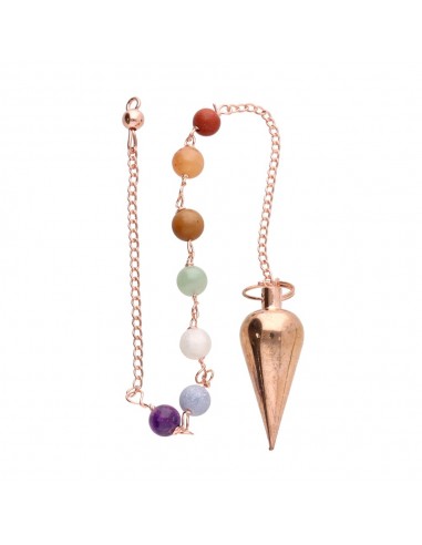 Conical Copper Pendulum with Chakras...