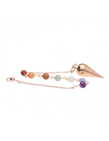 Péndolo Conico di Rame con Chakras...