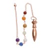 Karnak Copper Pendulum with Chakras (COB16)