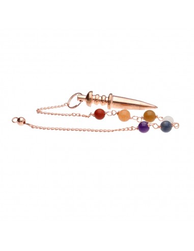 Conical Copper Pendulum with Chakras...