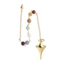 Péndulo Cónico de Bronce con Chakras (BRO34)