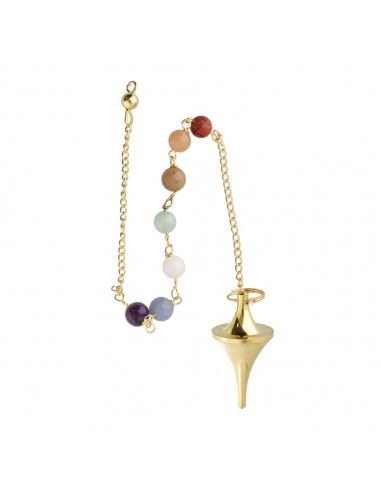 Pendolo Conico di Bronzo con Chakras...