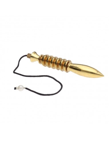 Pendule Karnak en bronze avec corde...