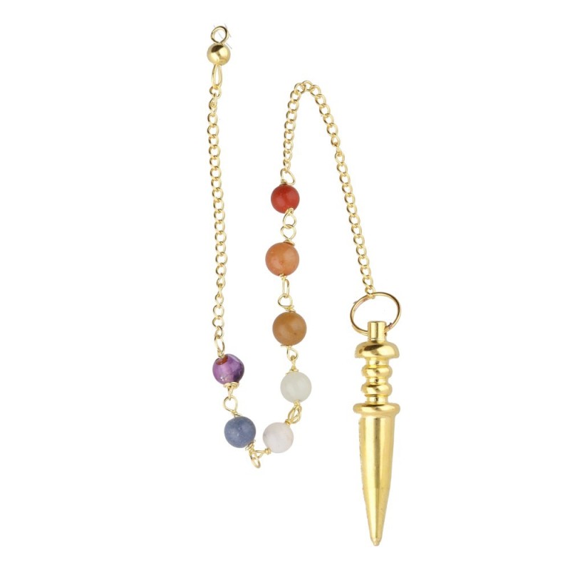 Pendolo Punta di Bronzo con Chakra (BRO63)