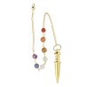 Pendolo Punta di Bronzo con Chakra (BRO63)