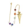 Péndulo Cónico de Bronce con Chakras (BRO30)