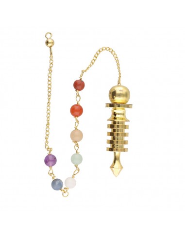 Bronze Isis Pendulum with Chakras...