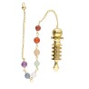 Pêndulo Ísis de Bronze com Chakras (BRO33)