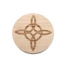 Base de altar circular com nó de bruxa 8cm