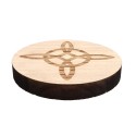 Base de altar circular com nó de bruxa 8cm