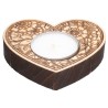Portacandele Cuore Fiori