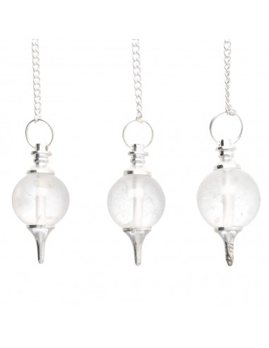 Pendule en quartz blanc plaqué argent...