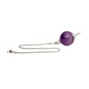 Silver Plated Amethyst Mermet Pendulum (MER6)