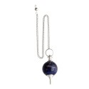 Pêndulo Sodalite Mermet com banho de prata (MER7)