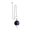 Pêndulo Sodalite Mermet com banho de prata (MER7)