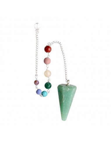 Green Quartz Faceted Pendulum with...