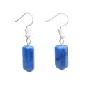 Silver Plated Blue Quartz Dyed Earrings