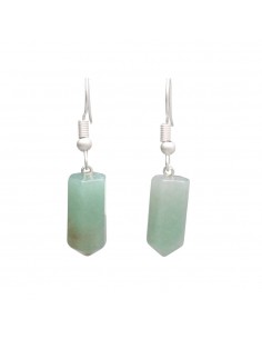 Green Quartz Earrings with...