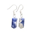 Silver Plated Sodalite Earrings