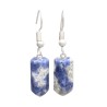 Orecchini Punta di Sodalite in Bagno d'Argento
