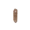 Pendentif en quartz brut fumé avec trou