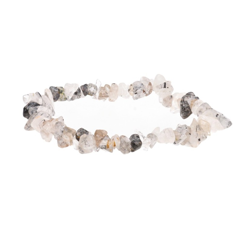 Bracciale Chip Piccolo di Quarzo Turmalinato
