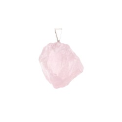 Pendente in Quarzo Rosa Grezzo