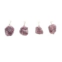 Pendentif en mica lépidolite brut