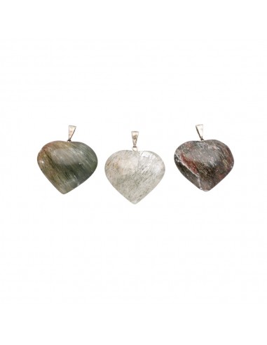 Heart of Quartz with Green Tourmaline...