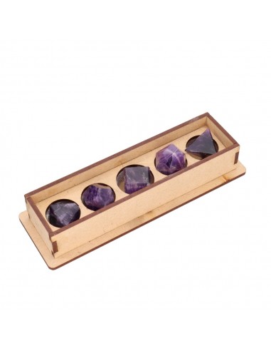 Pack de formes platoniques en améthyste