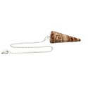 Faceted Brown Aragonite Pendulum (FAC38)