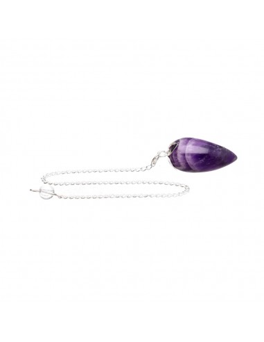 Amethyst Lotus Drop Pendulum (PEND233)