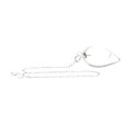 Pendolo Goccia di Quarzo Bianco Fiore di Loto (GOT10)