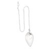 Pendule fleur de lotus en quartz blanc (GOT10)