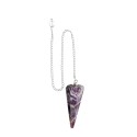 Amethyst Chevron Faceted Pendulum (FAC40)