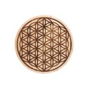 Base de altar circular Flor da Vida 15cm