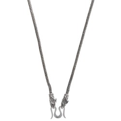 Catena Gotland 50cm Intrecciata 2mm in Argento Sterling 925