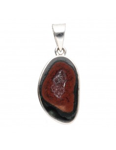 Agate Geodin Pendant in 925...