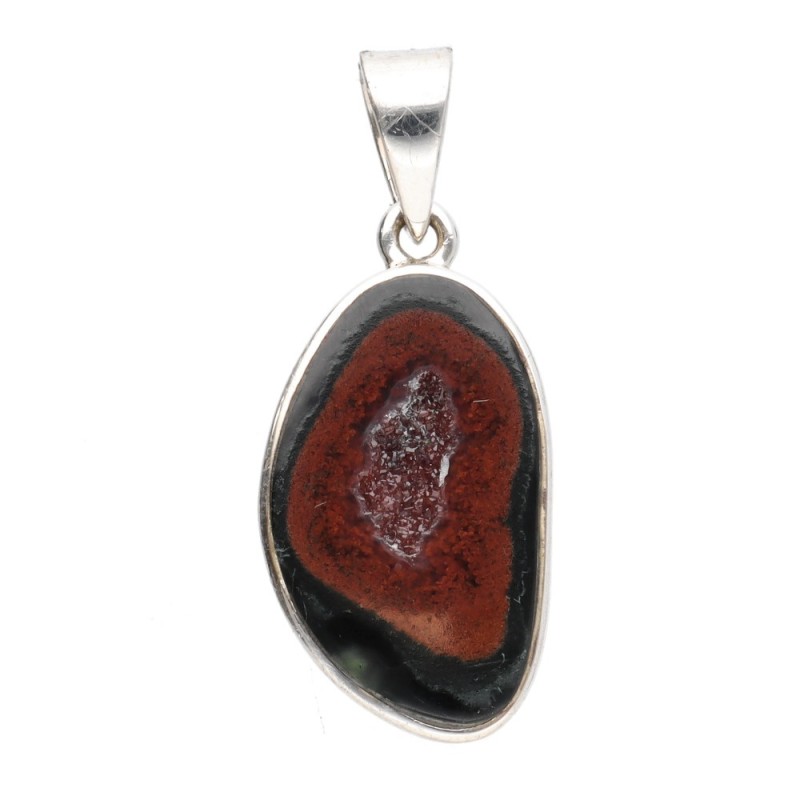 Pendente in Geodino di Agata in Argento Sterling 925 (37N)